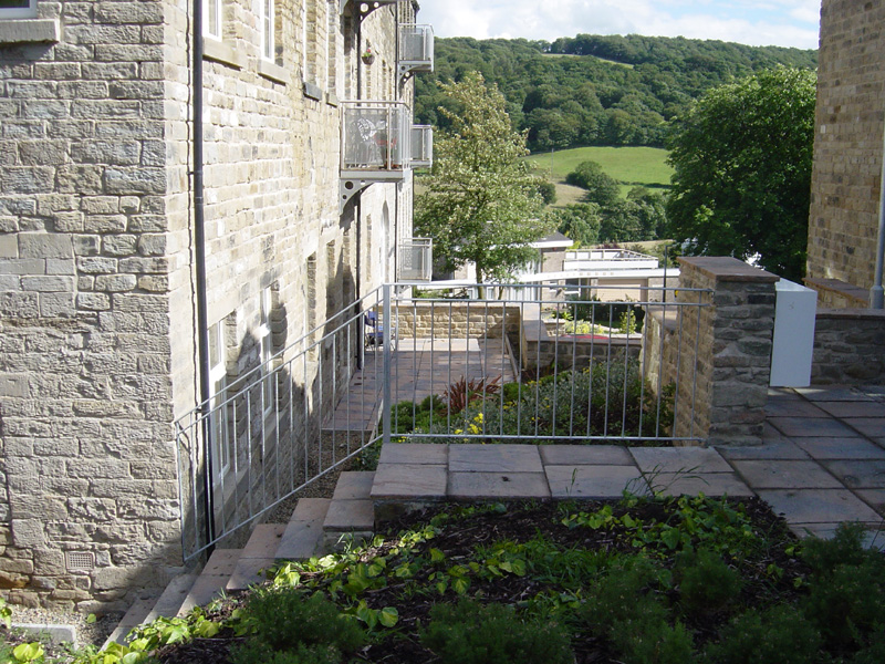 Safety first at Park Hill flats in Sheffield - temporary works installed by Davison Fencing